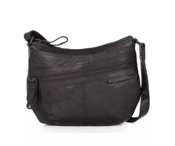 spikes & sparrow Spikes & Sparrow Leren Crossbodytas – Camreen – Zwart