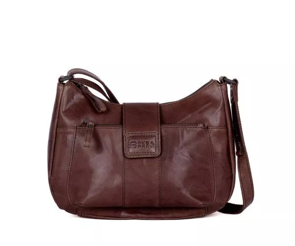 spikes & sparrow Spikes & Sparrow Leren Crossbodytas – Carlia – Donkerbruin