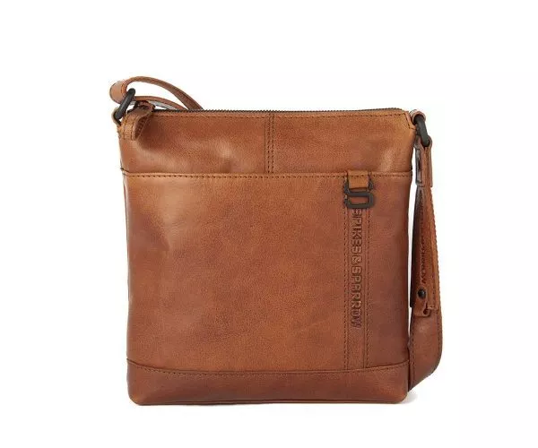 spikes & sparrow Spikes & Sparrow Leren Crossbodytas – Celeste – Brandy Cognac