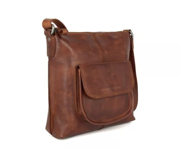 Spikes & Sparrow Spikes & Sparrow Leren Crossbodytas – Doris – Brandy Cognac