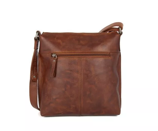 Spikes & Sparrow Spikes & Sparrow Leren Crossbodytas – Doris – Brandy Cognac