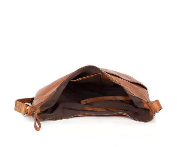 Spikes & Sparrow Spikes & Sparrow Leren Crossbodytas – Elena – Brandy Cognac