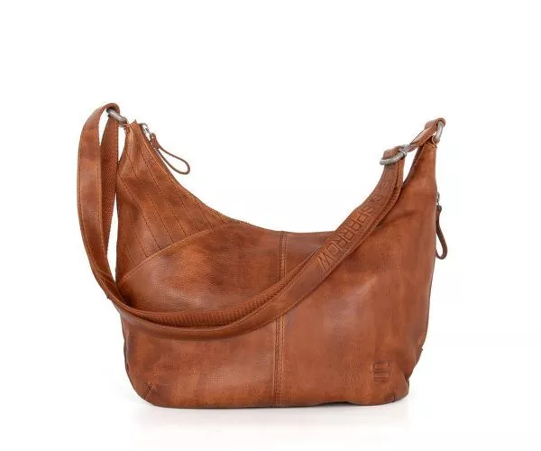 spikes & sparrow Spikes & Sparrow Leren Crossbodytas – Elena – Brandy Cognac