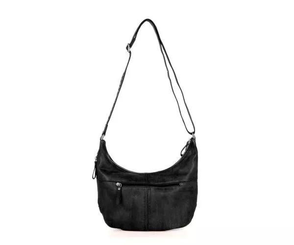 Spikes & Sparrow Spikes & Sparrow Leren Crossbodytas – Elena – Zwart