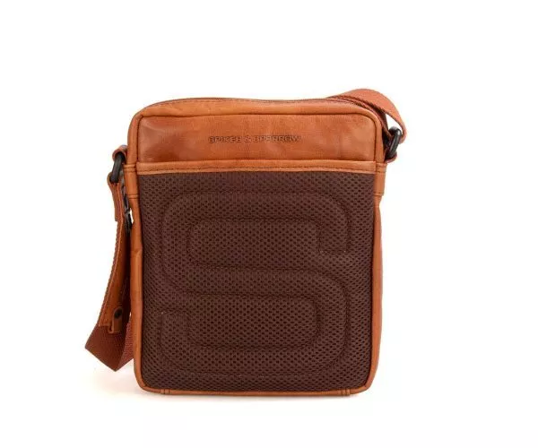 Spikes & Sparrow Spikes & Sparrow Leren Crossbodytas – Elham – Brandy Cognac