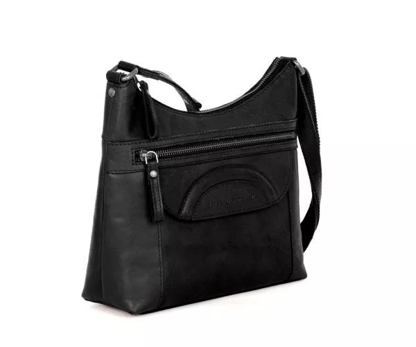 Spikes & Sparrow Spikes & Sparrow Leren Crossbodytas – Elien – Zwart