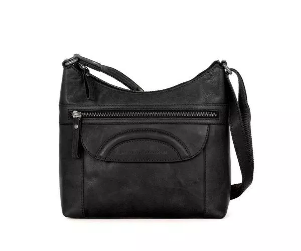 spikes & sparrow Spikes & Sparrow Leren Crossbodytas – Elien – Zwart spikes & sparrow Spikes & Sparrow Leren Crossbodytas – Elien – Zwart