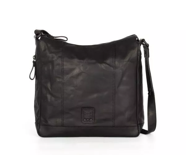 spikes & sparrow Spikes & Sparrow Leren Crossbodytas – Elizabeth – Zwart