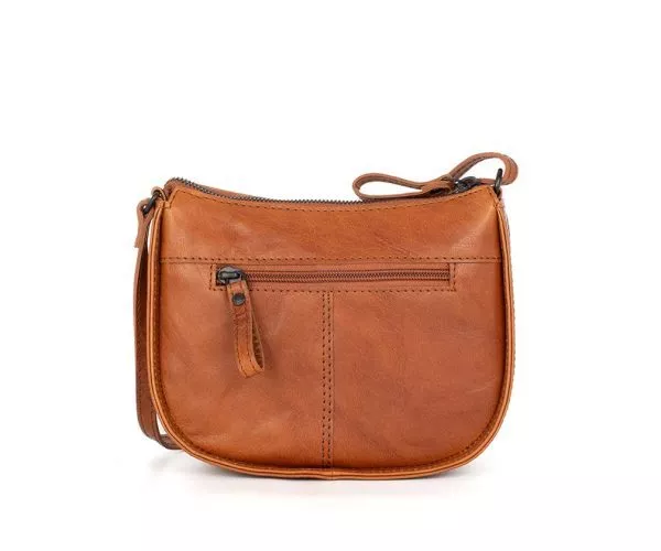 Spikes & Sparrow Spikes & Sparrow Leren Crossbodytas – Emilie – Brandy Cognac