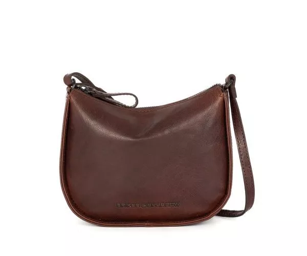 Spikes & Sparrow Spikes & Sparrow Leren Crossbodytas – Emilie – Donkerbruin