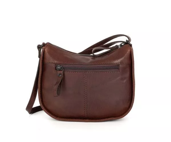 Spikes & Sparrow Spikes & Sparrow Leren Crossbodytas – Emilie – Donkerbruin