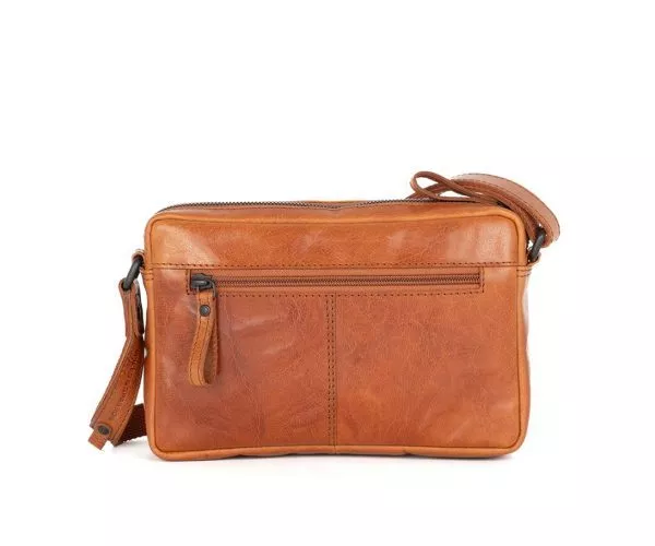 Spikes & Sparrow Spikes & Sparrow Leren Crossbodytas – Eva – Brandy Cognac