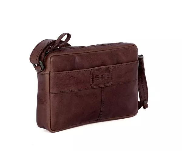 Spikes & Sparrow Spikes & Sparrow Leren Crossbodytas – Eva – Donkerbruin