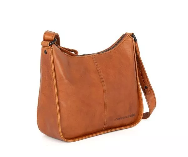Spikes & Sparrow Spikes & Sparrow Leren Crossbodytas – Evie – Brandy Cognac