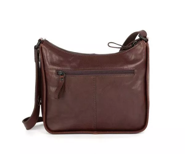 Spikes & Sparrow Spikes & Sparrow Leren Crossbodytas – Evie – Donkerbruin