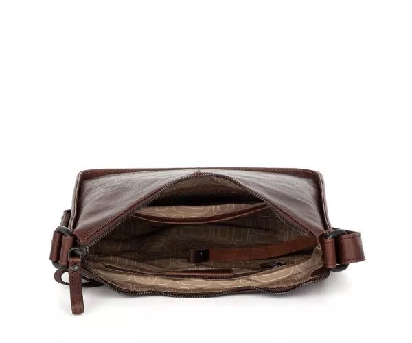 Spikes & Sparrow Spikes & Sparrow Leren Crossbodytas – Evie – Donkerbruin