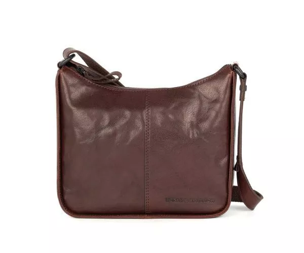 spikes & sparrow Spikes & Sparrow Leren Crossbodytas – Evie – Donkerbruin