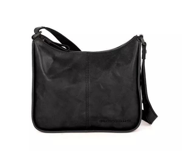 spikes & sparrow Spikes & Sparrow Leren Crossbodytas – Evie – Zwart