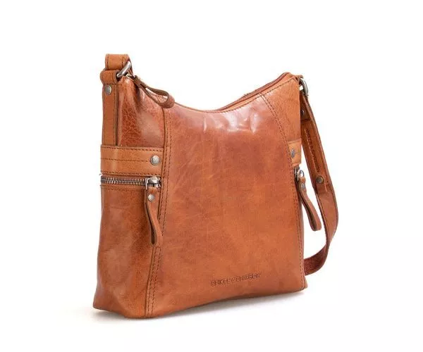 Spikes & Sparrow Spikes & Sparrow Leren Crossbodytas – Georgia – Brandy Cognac