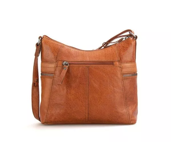 Spikes & Sparrow Spikes & Sparrow Leren Crossbodytas – Georgia – Brandy Cognac