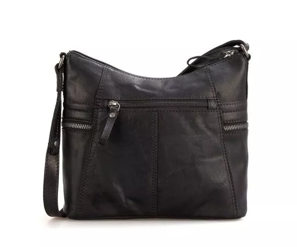 Spikes & Sparrow Spikes & Sparrow Leren Crossbodytas – Georgia – Zwart