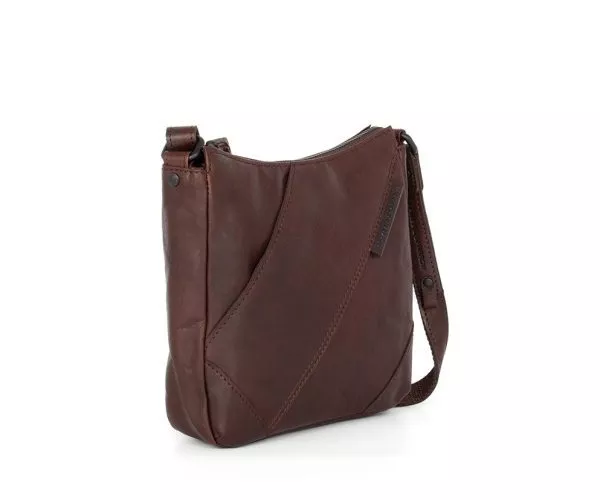 Spikes & Sparrow Spikes & Sparrow Leren Crossbodytas – Harper – Donkerbruin