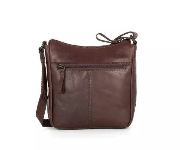 Spikes & Sparrow Spikes & Sparrow Leren Crossbodytas – Harper – Donkerbruin