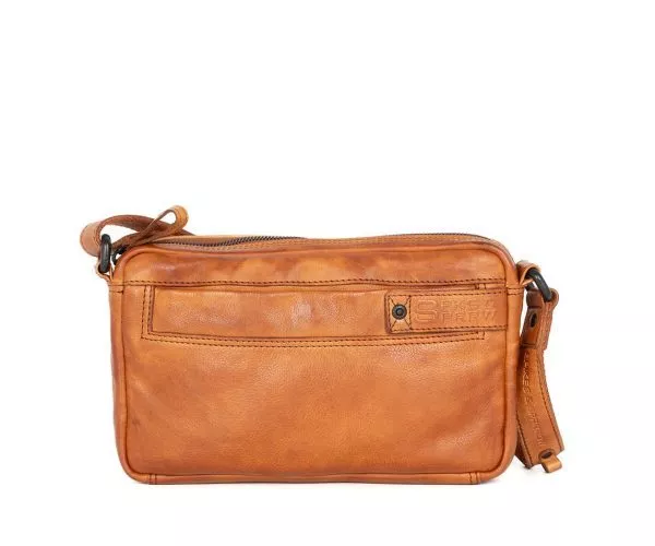 spikes & sparrow Spikes & Sparrow Leren Crossbodytas – Hubbert – Brandy Cognac