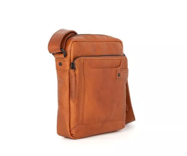 Spikes & Sparrow Spikes & Sparrow Leren Crossbodytas – Izac – Brandy Cognac