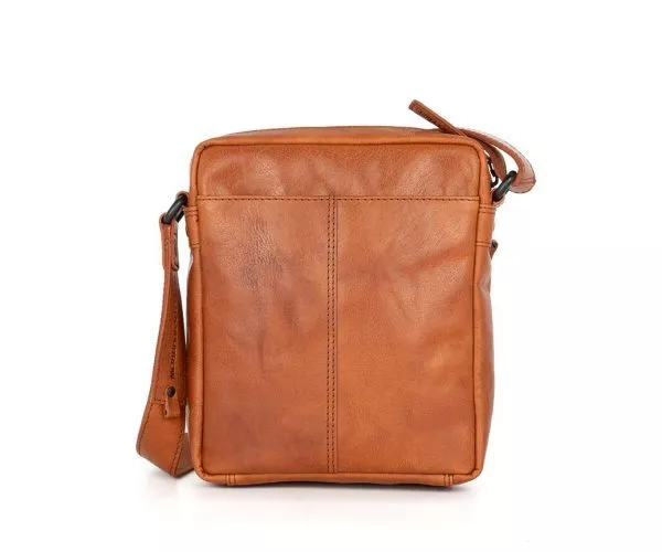 Spikes & Sparrow Spikes & Sparrow Leren Crossbodytas – Izac – Brandy Cognac