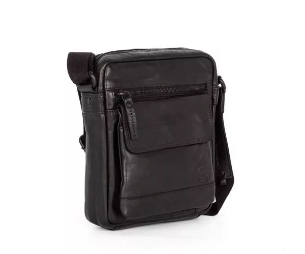 Spikes & Sparrow Spikes & Sparrow Leren Crossbodytas – Jason – Zwart