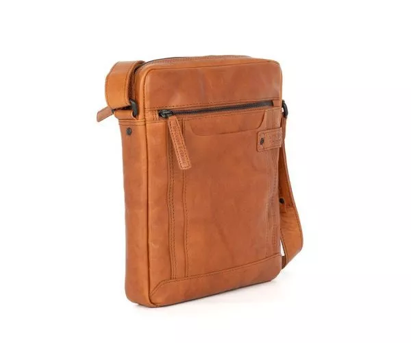 Spikes & Sparrow Spikes & Sparrow Leren Crossbodytas – Jayed – Brandy Cognac