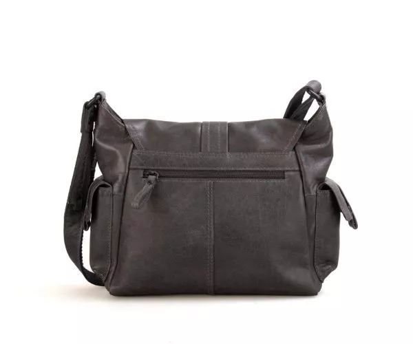 Spikes & Sparrow Spikes & Sparrow Leren Crossbodytas – June – Grijs