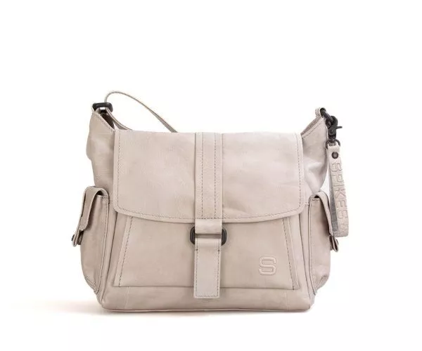spikes & sparrow Spikes & Sparrow Leren Crossbodytas – June – Taupe