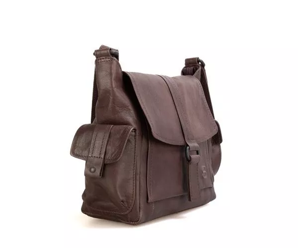 Spikes & Sparrow Spikes & Sparrow Leren Crossbodytas – Juni – Mud