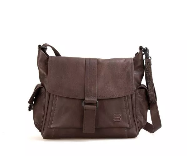 spikes & sparrow Spikes & Sparrow Leren Crossbodytas – Juni – Mud