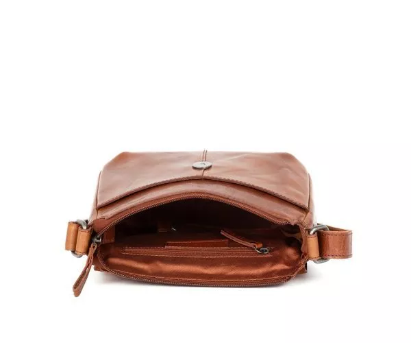 Spikes & Sparrow Spikes & Sparrow Leren Crossbodytas – Kimberlay – Donkerbruin