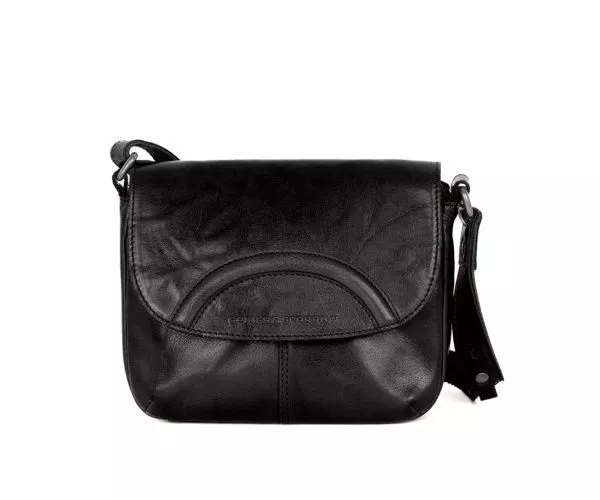 spikes & sparrow Spikes & Sparrow Leren Crossbodytas – Kimberlay – Zwart