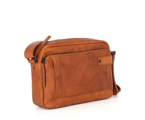 Spikes & Sparrow Spikes & Sparrow Leren Crossbodytas – Kyrillos – Brandy Cognac