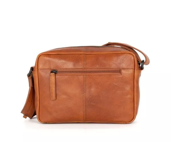 Spikes & Sparrow Spikes & Sparrow Leren Crossbodytas – Kyrillos – Brandy Cognac