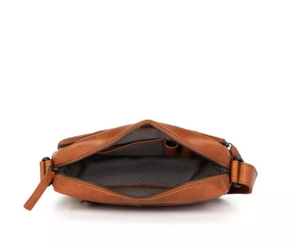 Spikes & Sparrow Spikes & Sparrow Leren Crossbodytas – Kyrillos – Brandy Cognac