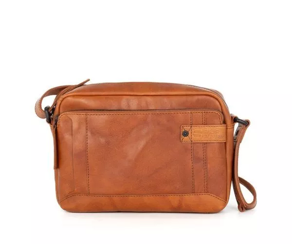 spikes & sparrow Spikes & Sparrow Leren Crossbodytas – Kyrillos – Brandy Cognac