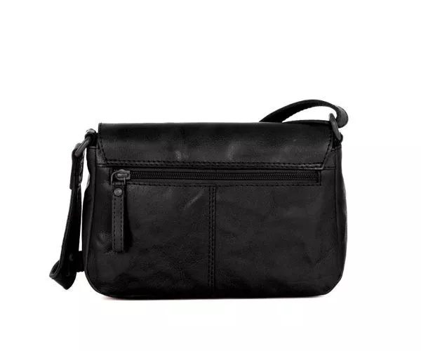 Spikes & Sparrow Spikes & Sparrow Leren Crossbodytas – Linne – Zwart