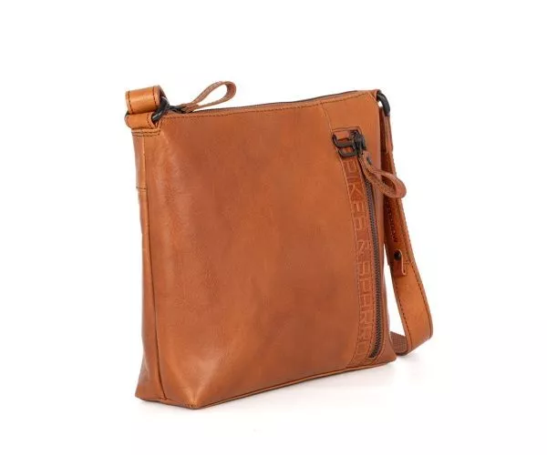 Spikes & Sparrow Spikes & Sparrow Leren Crossbodytas – Liz – Brandy Cognac