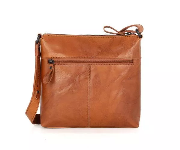 Spikes & Sparrow Spikes & Sparrow Leren Crossbodytas – Liz – Brandy Cognac