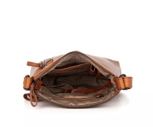 Spikes & Sparrow Spikes & Sparrow Leren Crossbodytas – Liz – Brandy Cognac