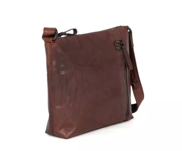 Spikes & Sparrow Spikes & Sparrow Leren Crossbodytas – Liz – Donkerbruin