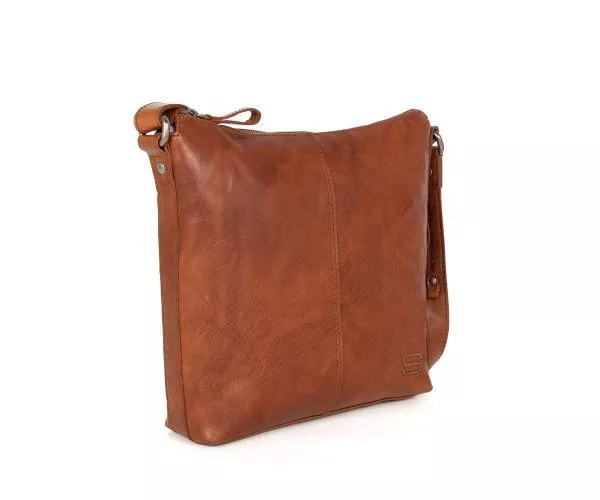 Spikes & Sparrow Spikes & Sparrow Leren Crossbodytas – Lorena – Brandy Cognac