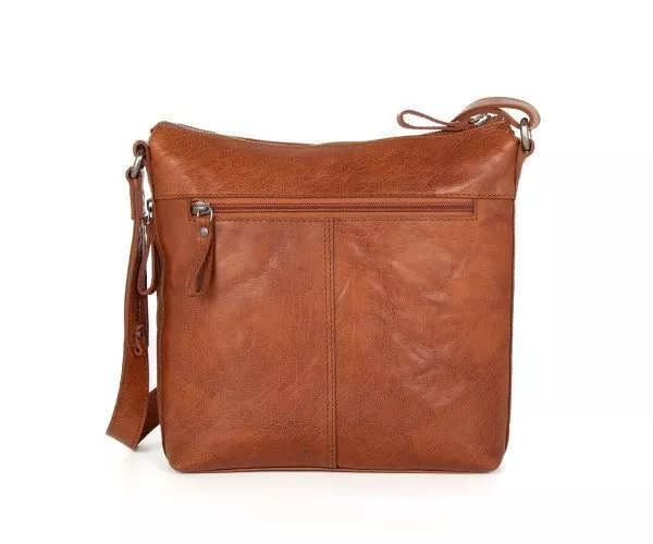 Spikes & Sparrow Spikes & Sparrow Leren Crossbodytas – Lorena – Brandy Cognac