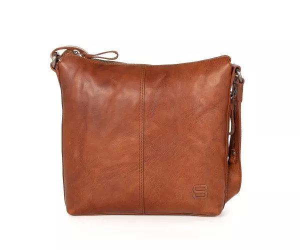 spikes & sparrow Spikes & Sparrow Leren Crossbodytas – Lorena – Brandy Cognac